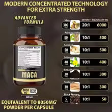 Suplemento Maca Negra Testosterona 60 cp
